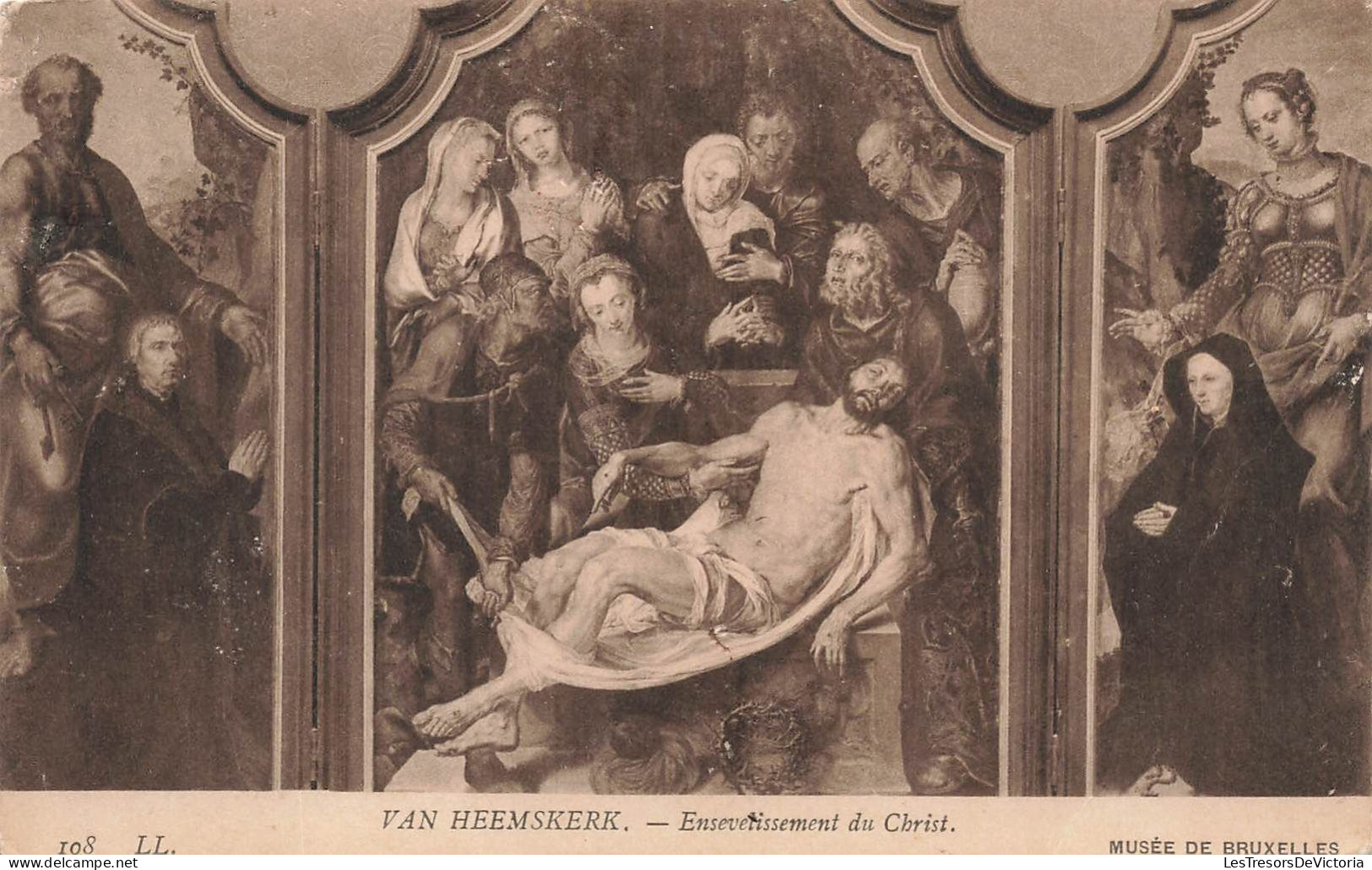 ARTS - Tableau - Van Heemskerk - Ensevetissement Du Christ - Carte Postale Ancienne - Peintures & Tableaux