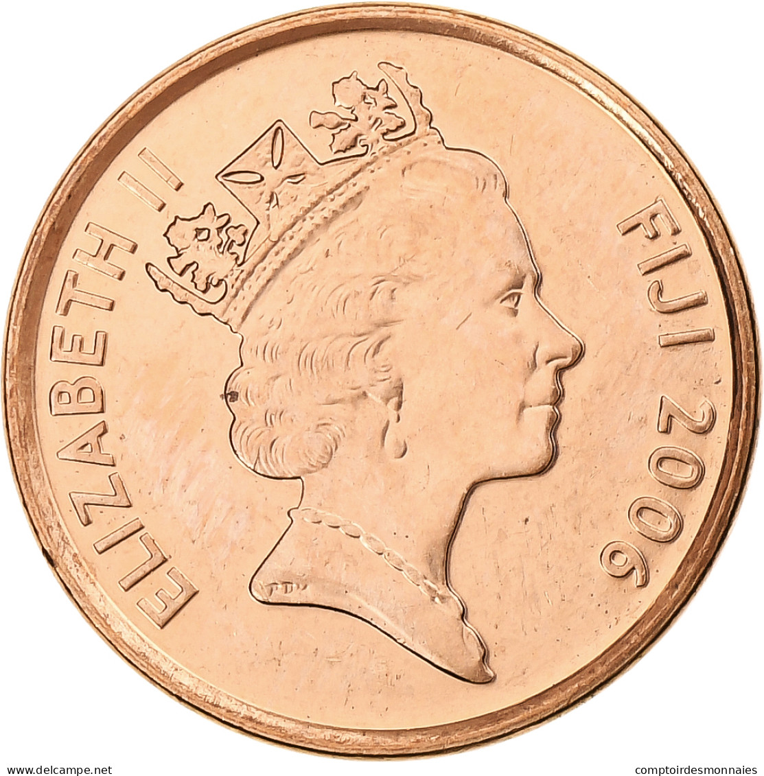 Fidji, Elizabeth II, Cent, 2006, Royal Canadian Mint, Cuivre Plaqué Acier, SPL - Fidji