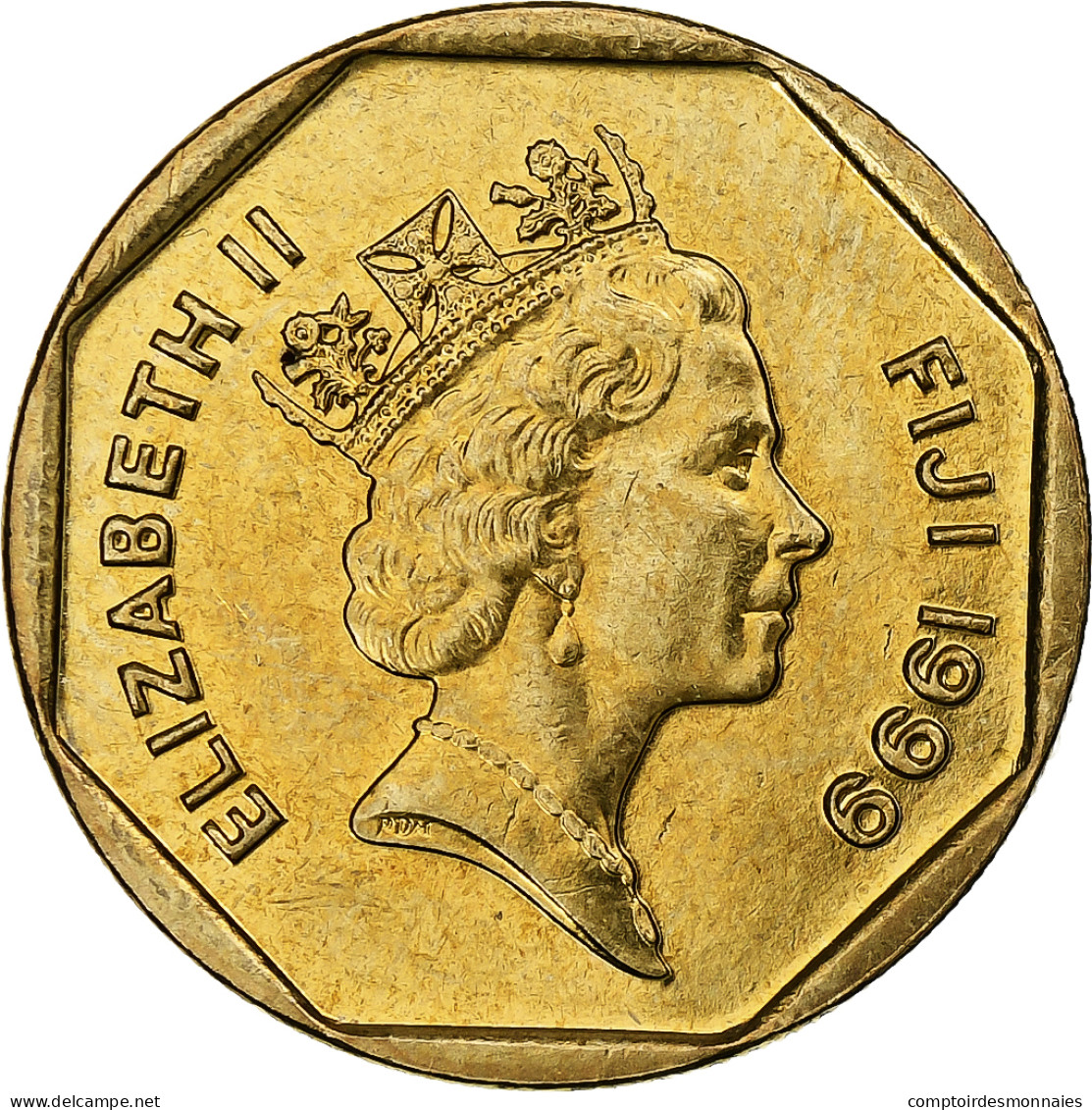 Fidji, Elizabeth II, Dollar, 1999, Bronze-Aluminium, SPL, KM:73 - Figi