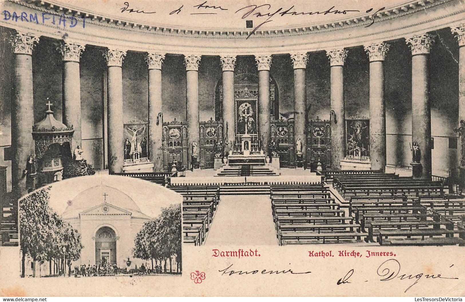 ALLEMAGNE - Darmftadt  - Intérieur De L'église Catholique - Carte Postale Ancienne - Darmstadt