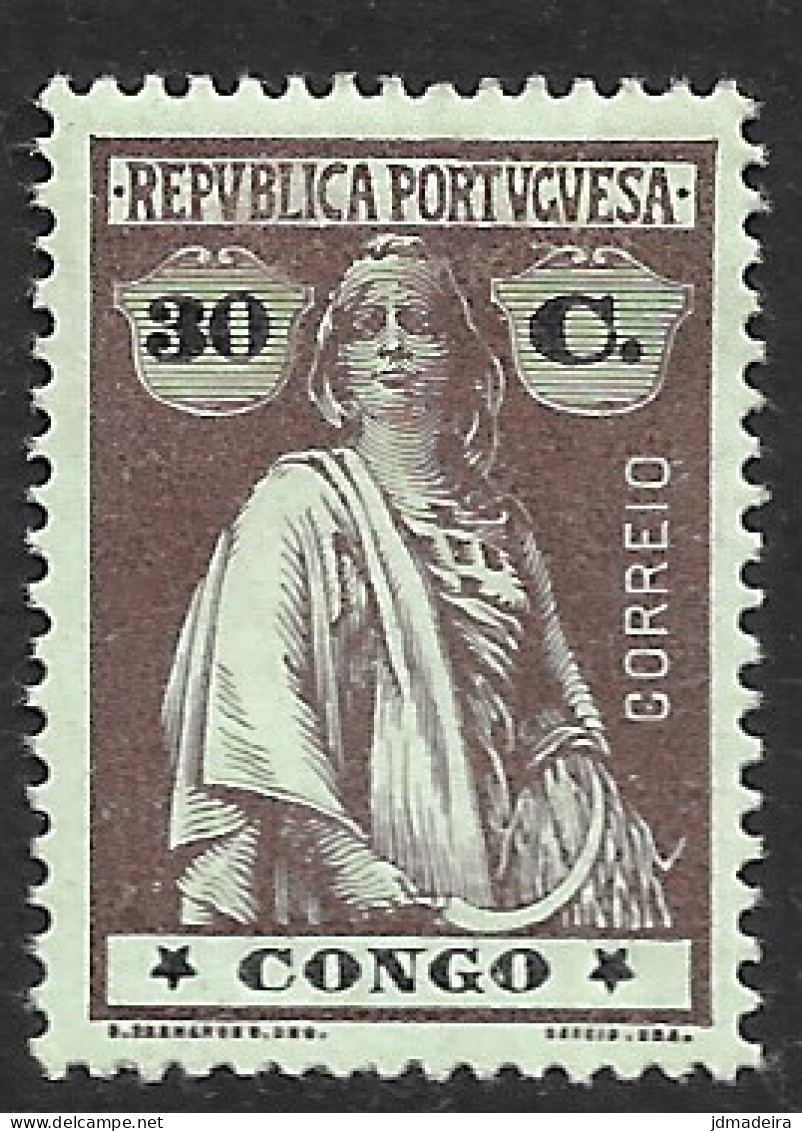 Portuguese Congo – 1914 Ceres Type 30 Centavos Mint Stamp - Congo Portugais