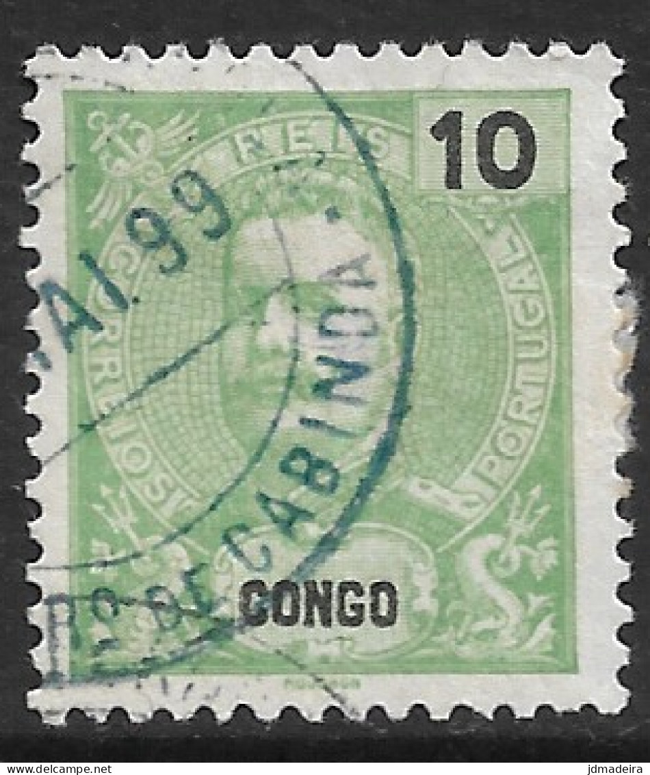 Portuguese Congo – 1898 King Carlos 10 Réis Used Stamp - Congo Portugais