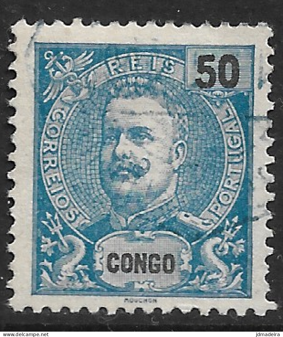 Portuguese Congo – 1898 King Carlos 50 Réis Used Stamp - Congo Portuguesa