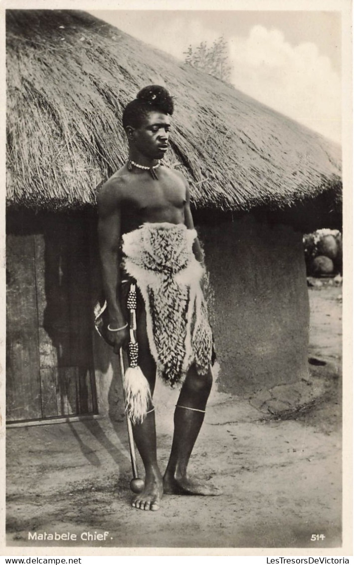 ZIMBABWE - Matabele Chief - Carte Postale Ancienne - Simbabwe