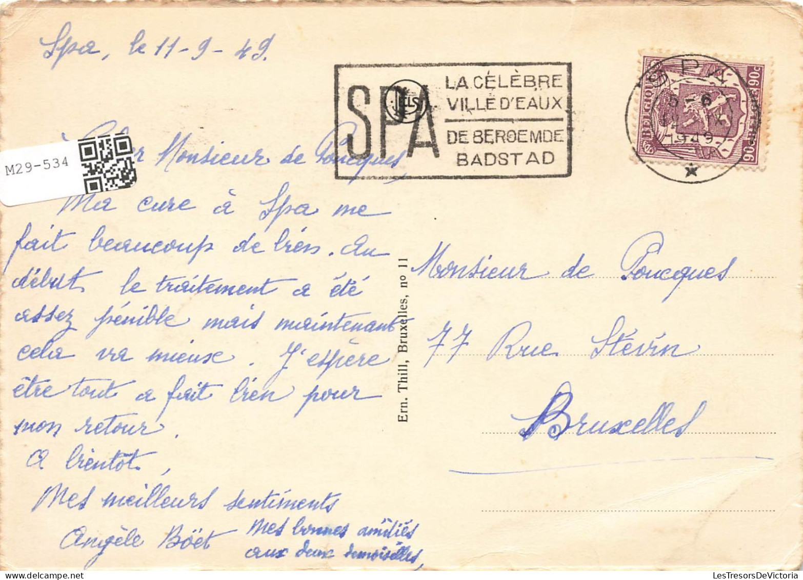 BELGIQUE - Liège - Spa - Etablissement Des Bains - Carte Postale - Spa