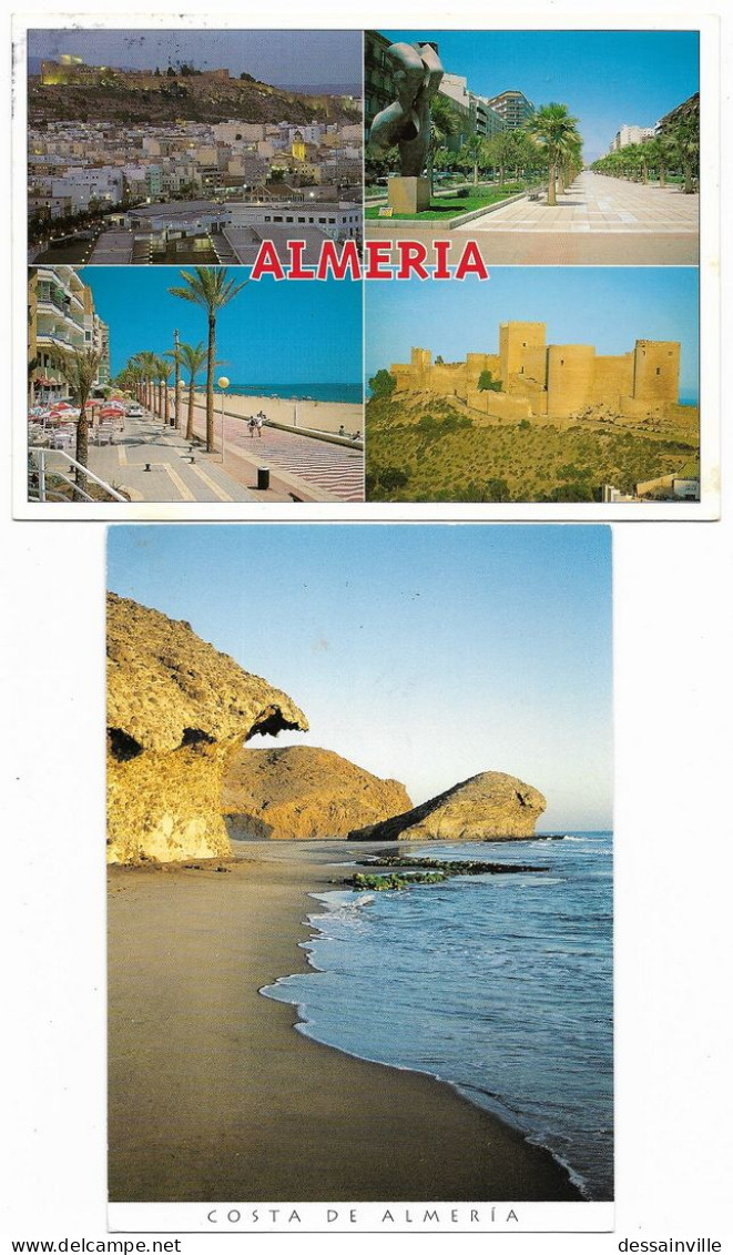 ALMERIA - 2 Postales - Almería