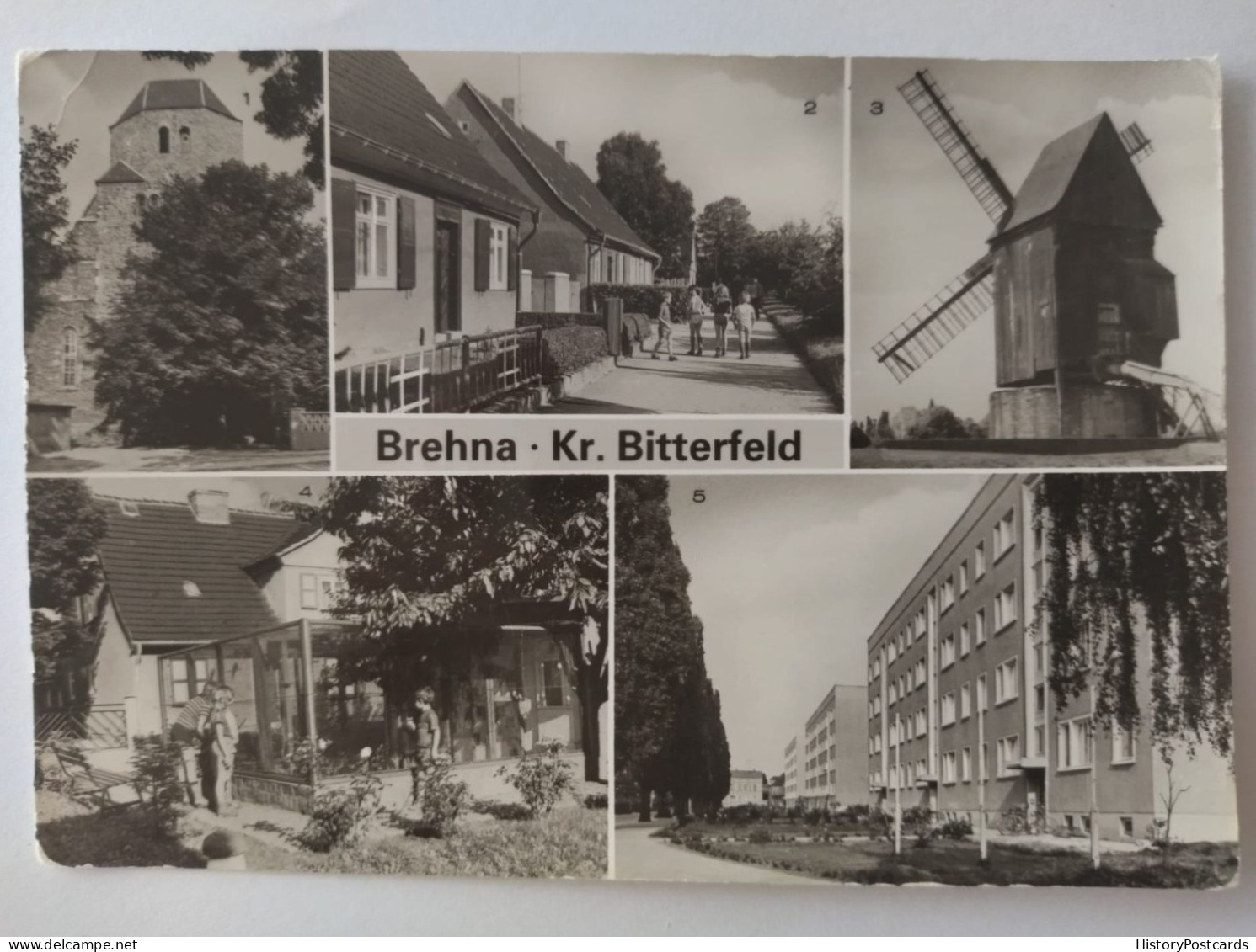 Brehna, Kr. Bitterfeld, Leninplatz, Pappelallee, Kinder, DDR, 1989 - Bitterfeld