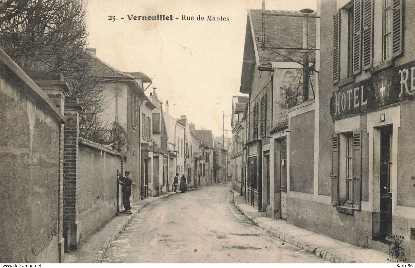 Vernouillet * Rue De Mantes * Hôtel Restaurant * Villageois - Vernouillet