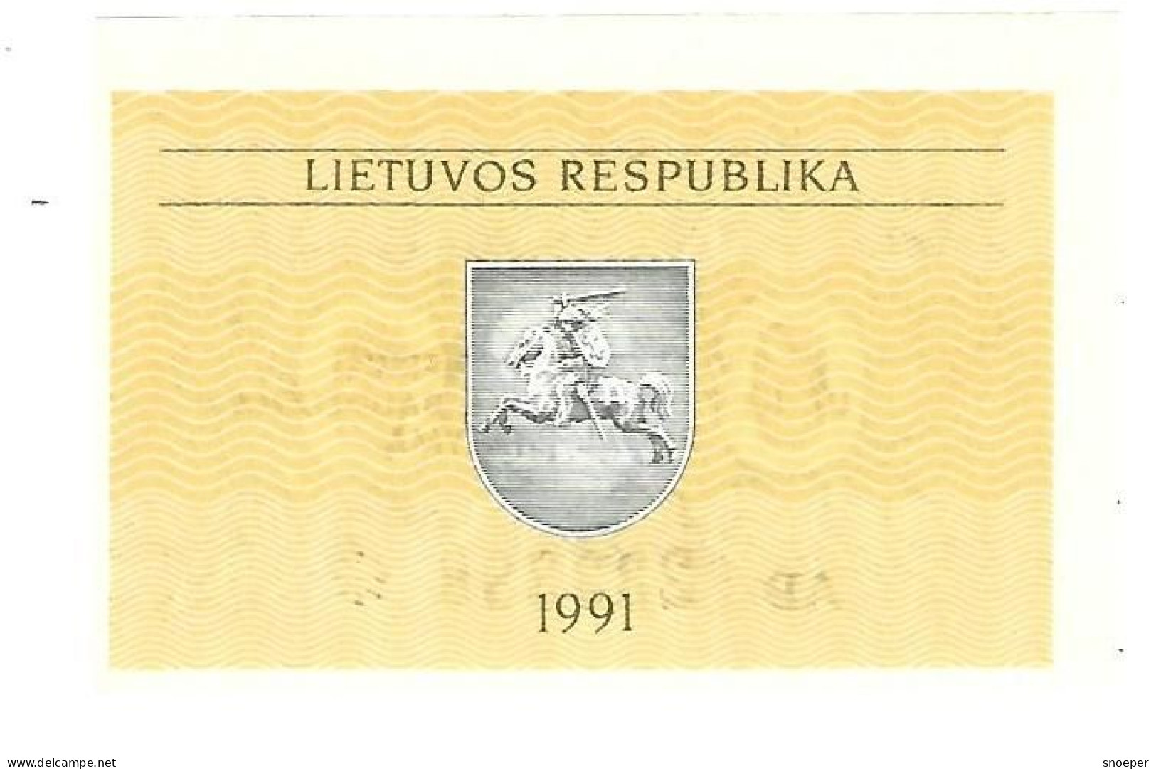 Lithuania 0,20  Talonas 1991   30  Unc - Lituanie