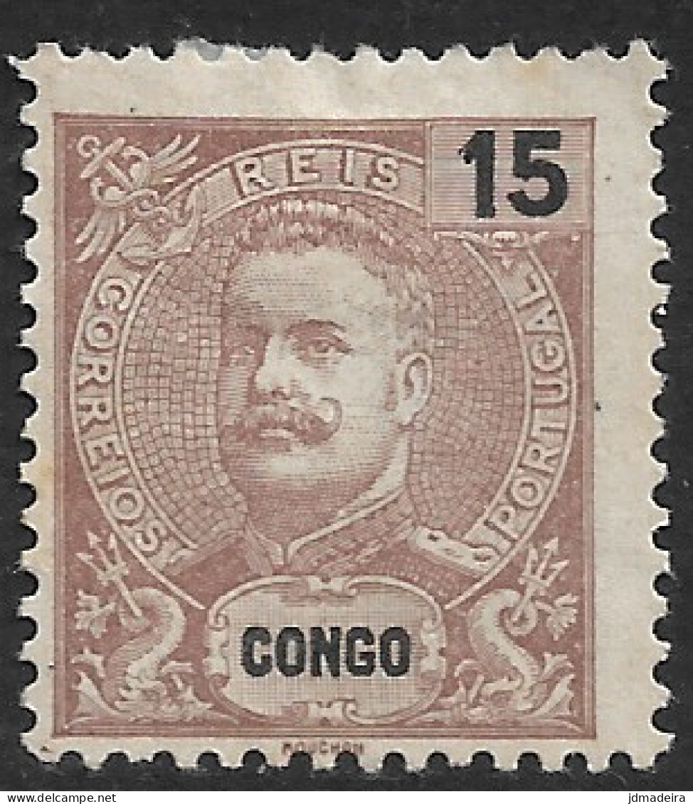 Portuguese Congo – 1898 King Carlos 15 Réis Mint Stamp - Portugees Congo