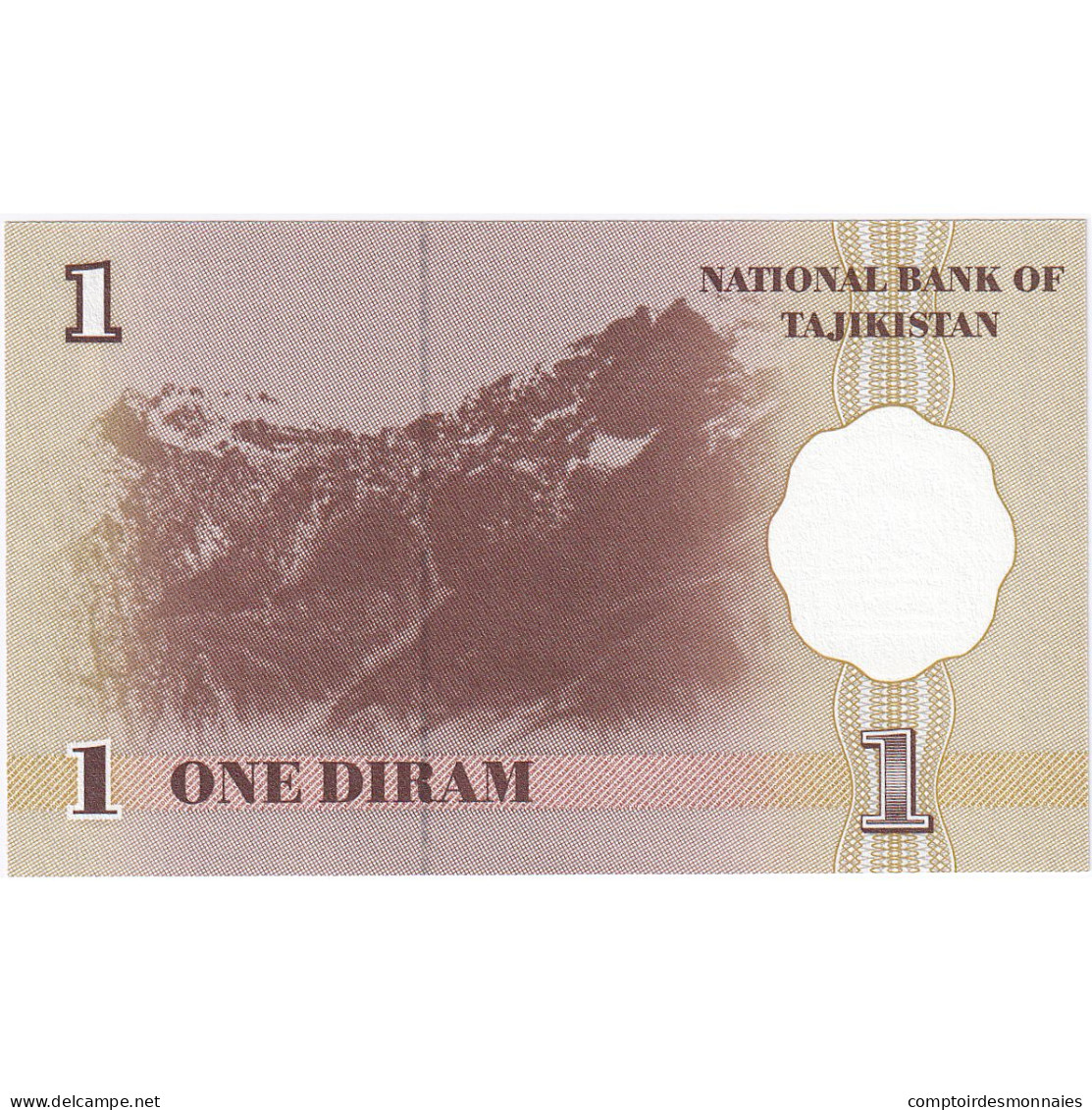 Billet, Tajikistan, 1 Diram, 1999-2000, Undated (1999-2000), KM:10a, NEUF - Tadjikistan