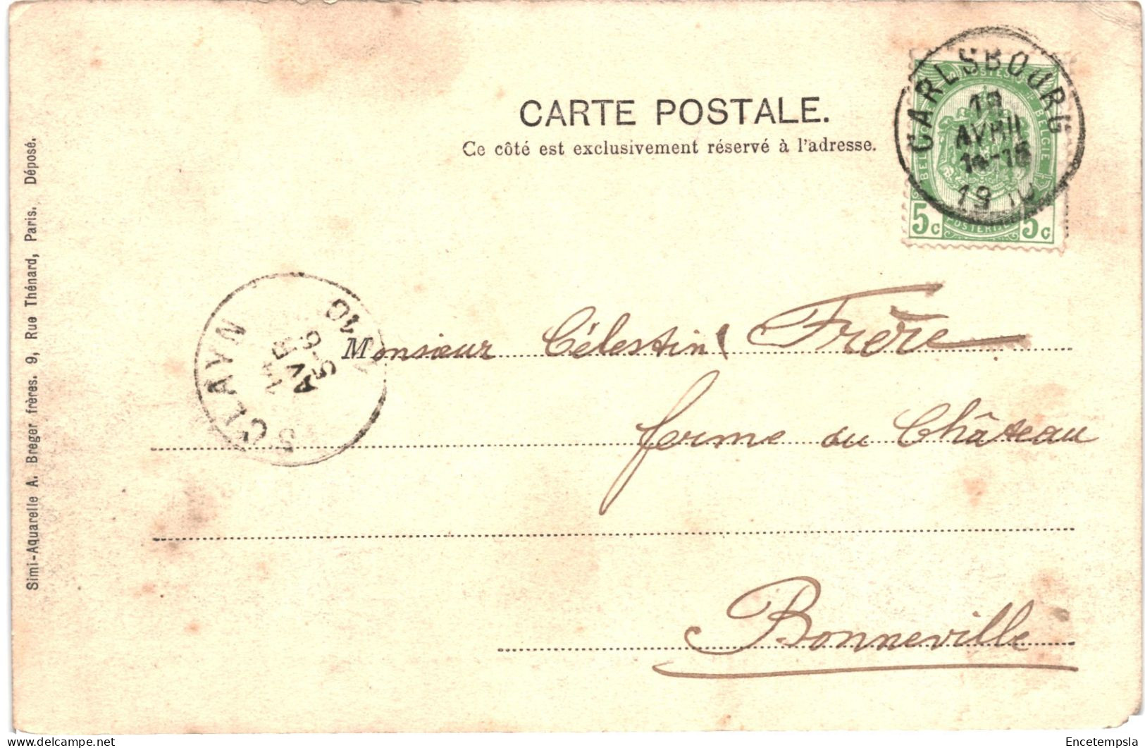 CPA Carte Postale Belgique Carlsbourg Etablissement Façade Principale 1910  VM75917 - Paliseul