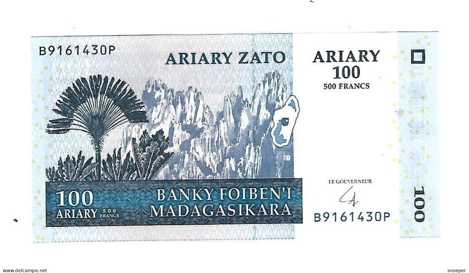 Madagascar 100 Ariary 2004  86  Unc - Madagaskar