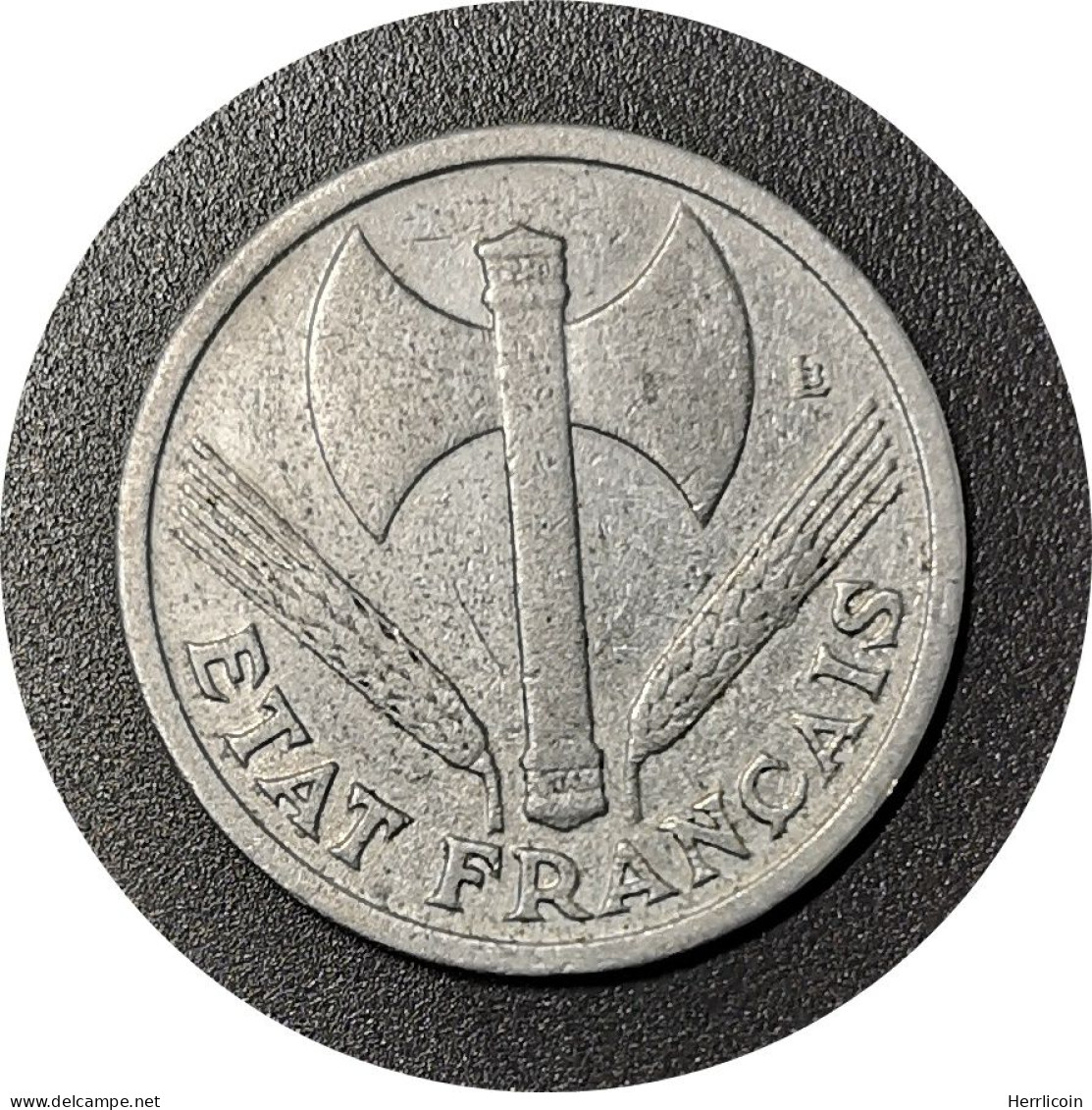 Monnaie France - 1943 - 1 Franc Francisque Aluminium-magnésium, Légère (1,3g) - 1 Franc