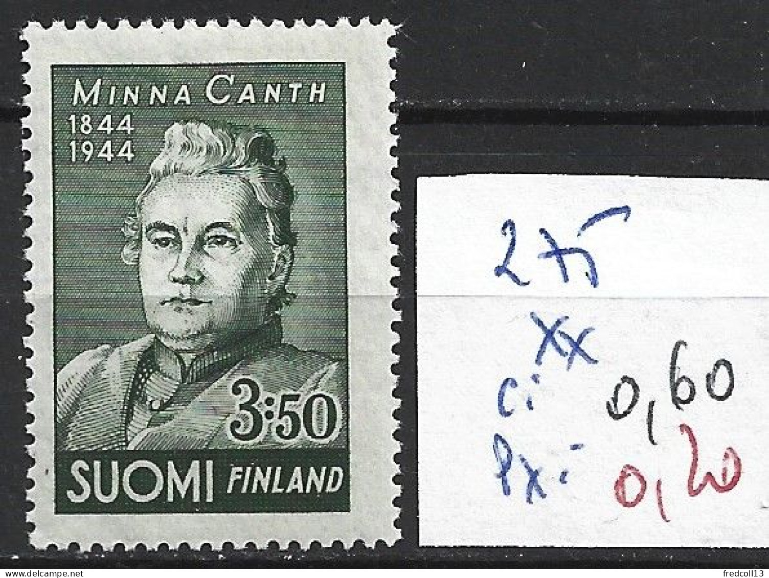 FINLANDE 275 ** Côte 0.60 € - Unused Stamps