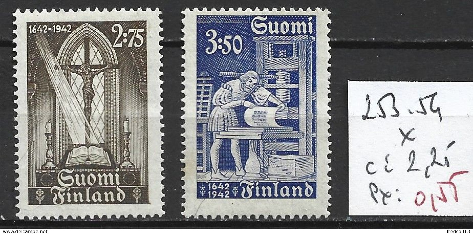FINLANDE 253-54 * Côte 2.25 € - Unused Stamps