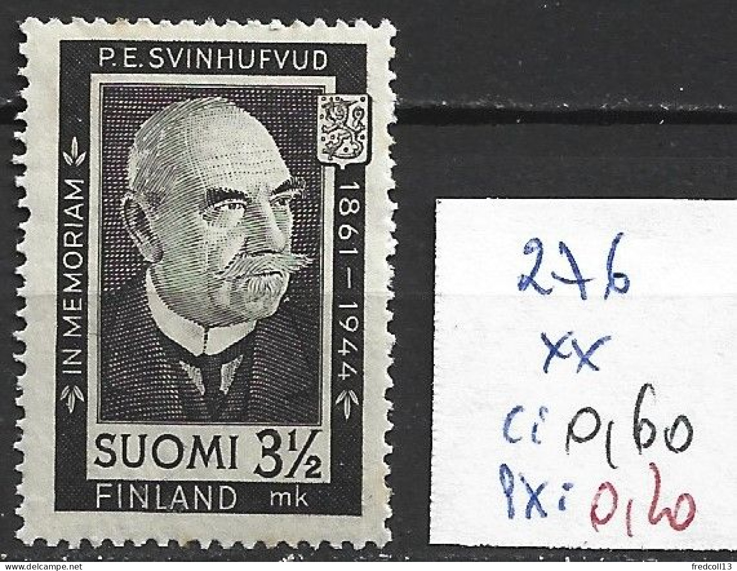 FINLANDE 276 ** Côte 0.60 € - Unused Stamps