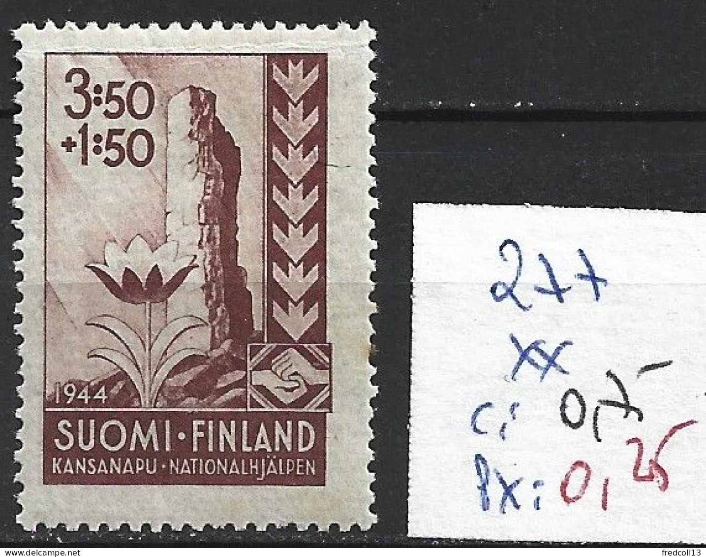 FINLANDE 277 ** Côte 0.75 € - Neufs