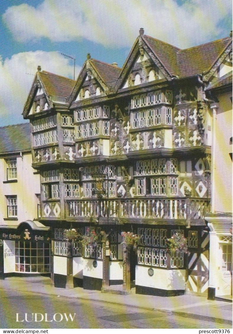 The Feathers Hotel, Ludlow, Shropshire - Unused Postcard - UK41 - Shropshire