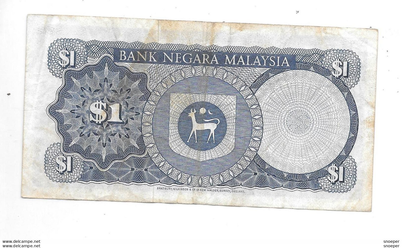 *malaysia 1 Ringgit  ND (1967-72)  1a - Maleisië