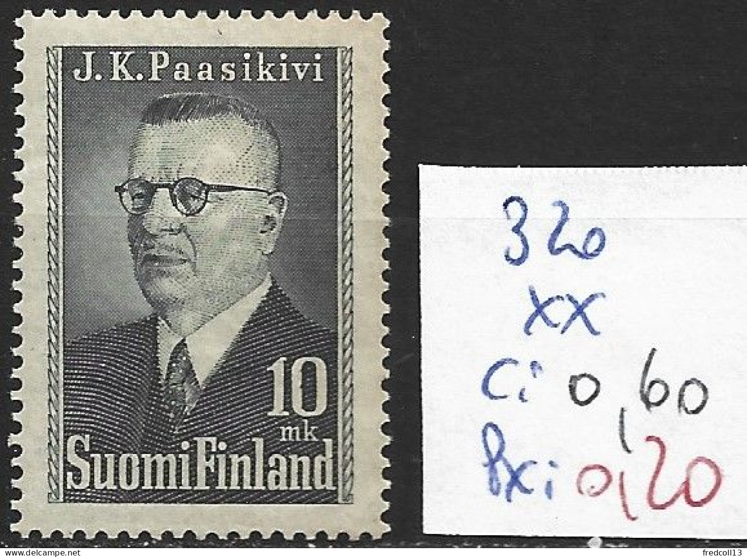 FINLANDE 320 ** Côte 0.60 € - Unused Stamps