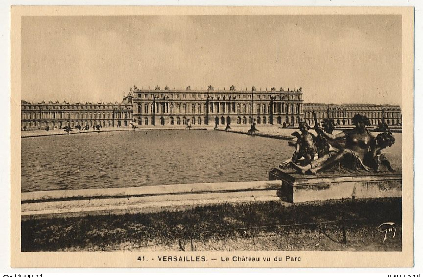 FRANCE - CPSM  Affr 18F Versailles Entrée - Obl Congrès Du Parlement Versailles 17/12/1953 - Le Château ... - Tijdelijke Stempels