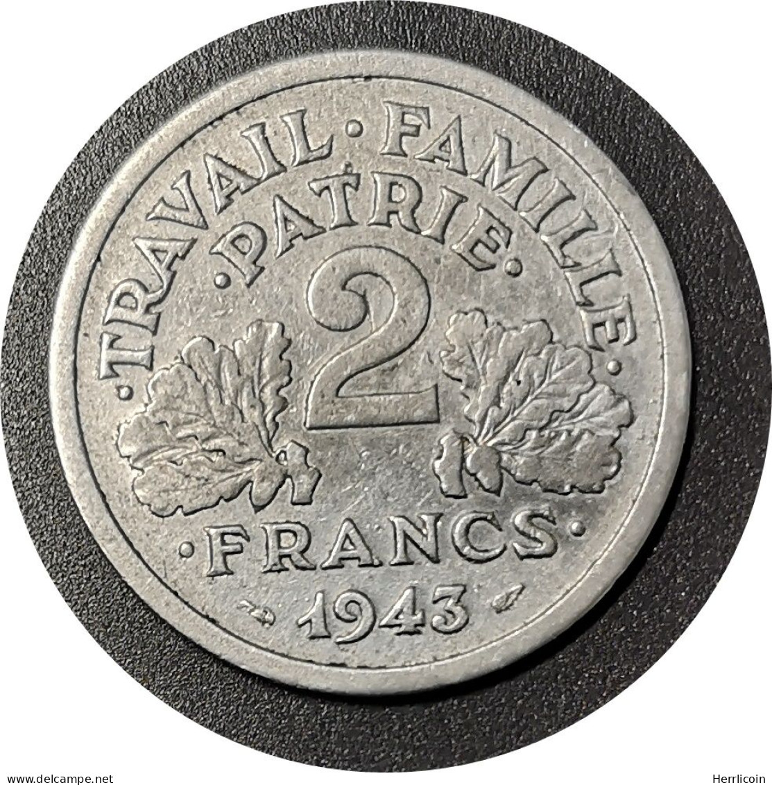 Monnaie France - 1943 - 2 Francs Francisque - 2 Francs