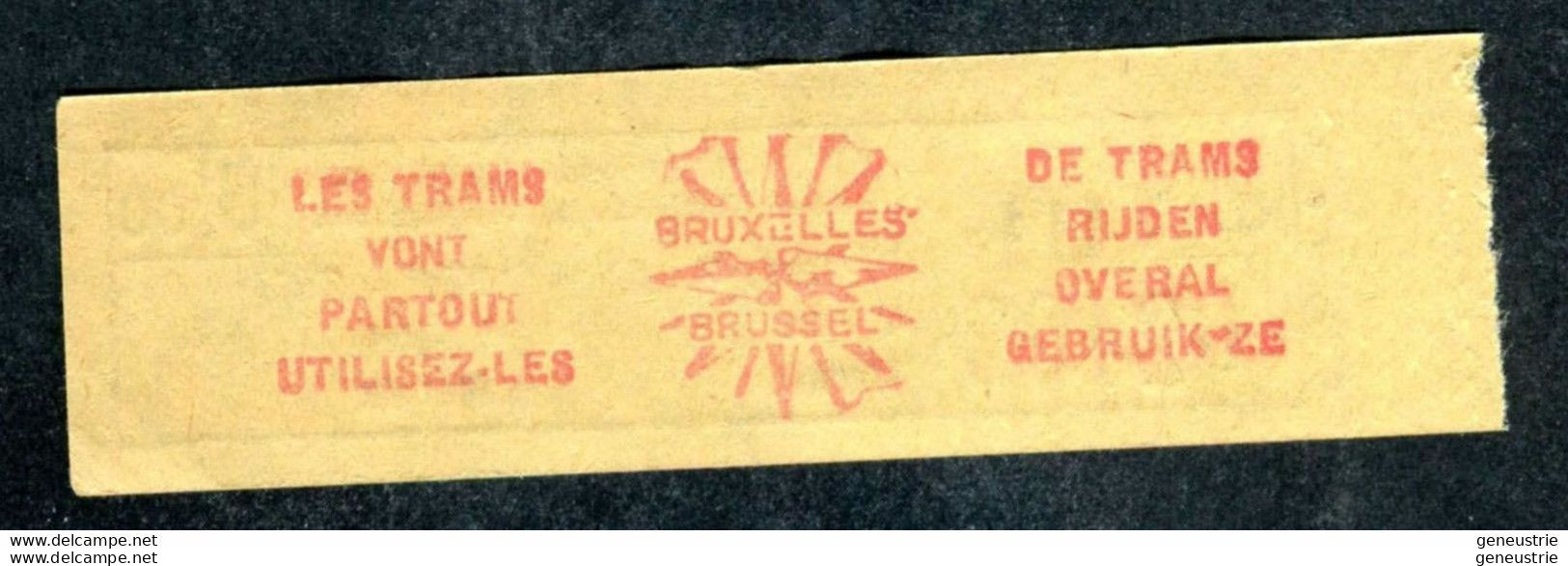 Ticket De Tramways Bruxellois Années 40/50 - Billet Tramway Bruxelles - Belgique - Europa
