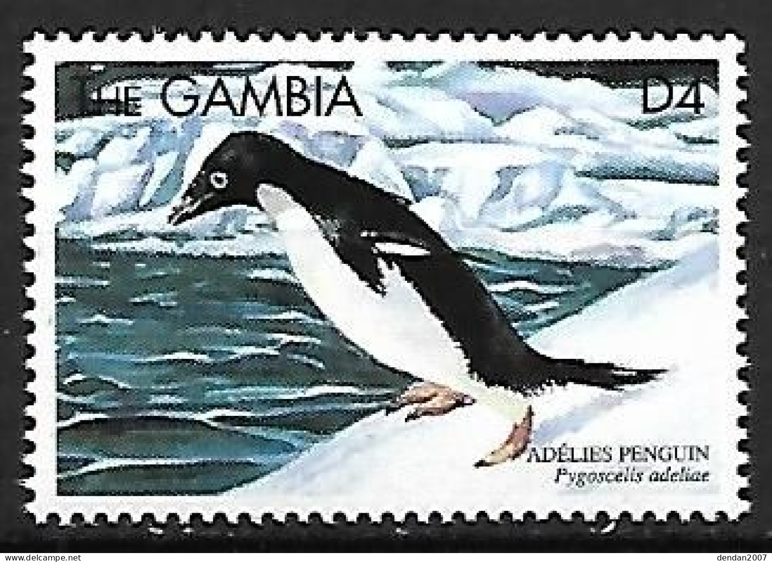 Gambia - MNH ** 1999 : Adelie Penguin   - Pygoscelis Adeliae - Penguins