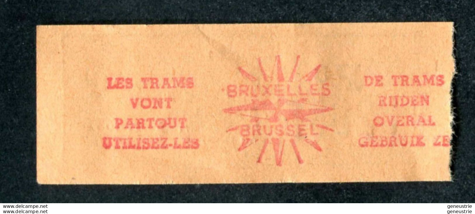 Ticket De Tramways Bruxellois Années 40/50 - Billet Tramway Bruxelles - Belgique - Europe