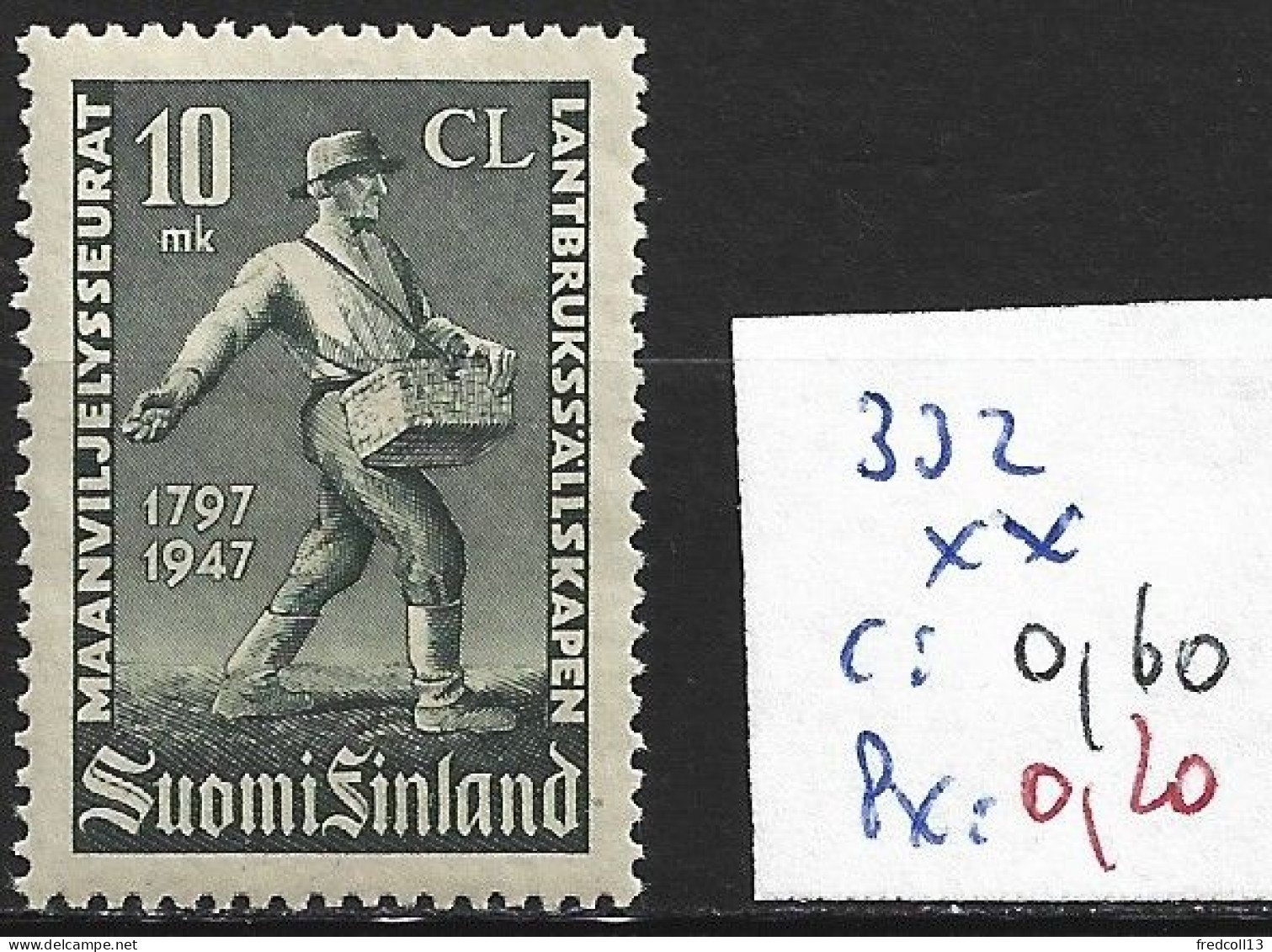 FINLANDE 332 ** Côte 0.60 € - Unused Stamps