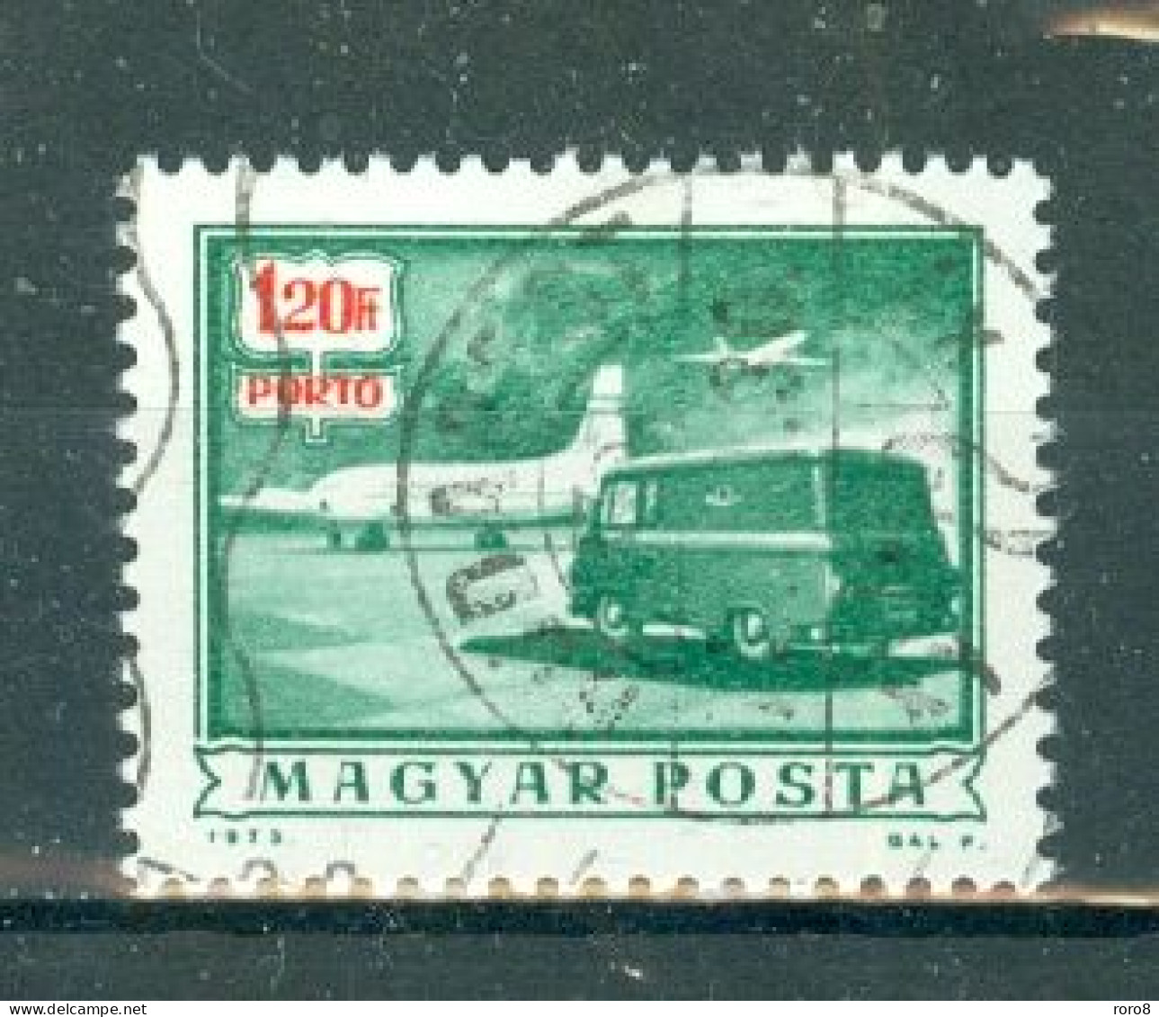 HONGRIE - Timbre-Taxe N°239 Oblitéré. Avion Et Fourgon De Poste. - Postage Due