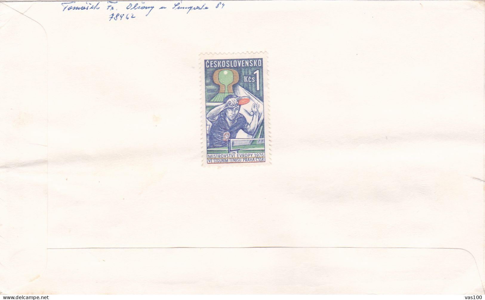 TENISU  COVERS  FDC  CIRCULATED 1976 Tchécoslovaquie - Storia Postale