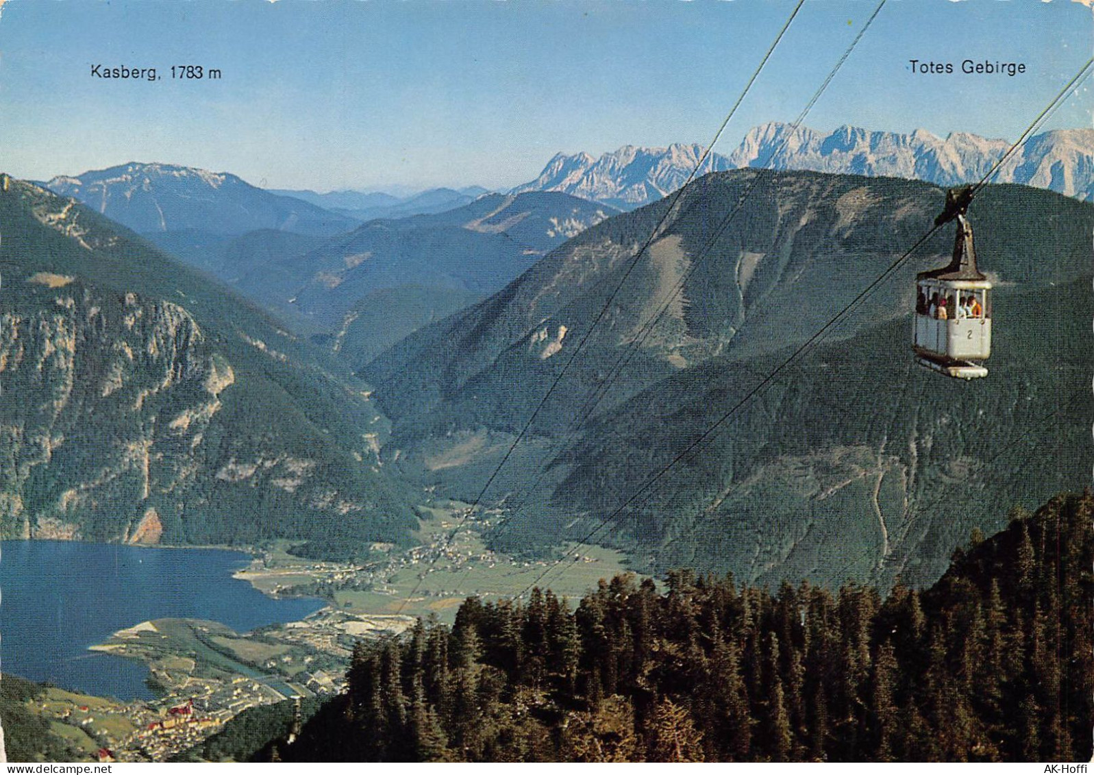 Seilbahn Zum Feuerkogel, 1623 M Mit Ortschaft Ebensee Am Traunsee, Salzkammergut (263) - Ebensee