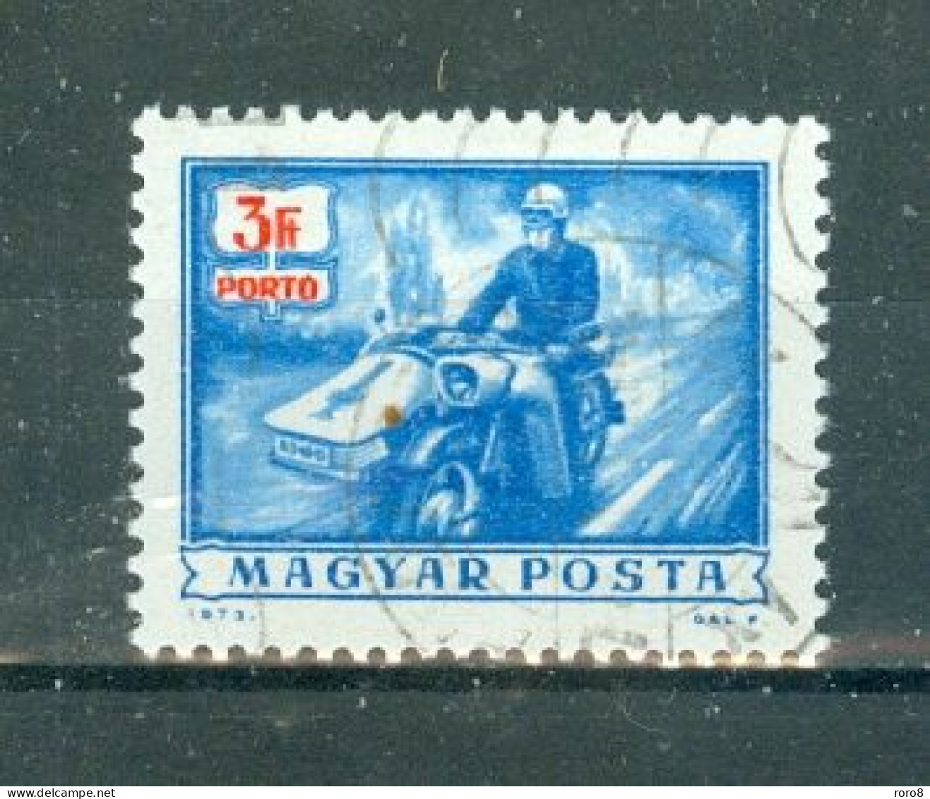 HONGRIE - Timbre-Taxe N°241 Oblitéré. Facteur Des Postes Sur Side-car. - Postage Due