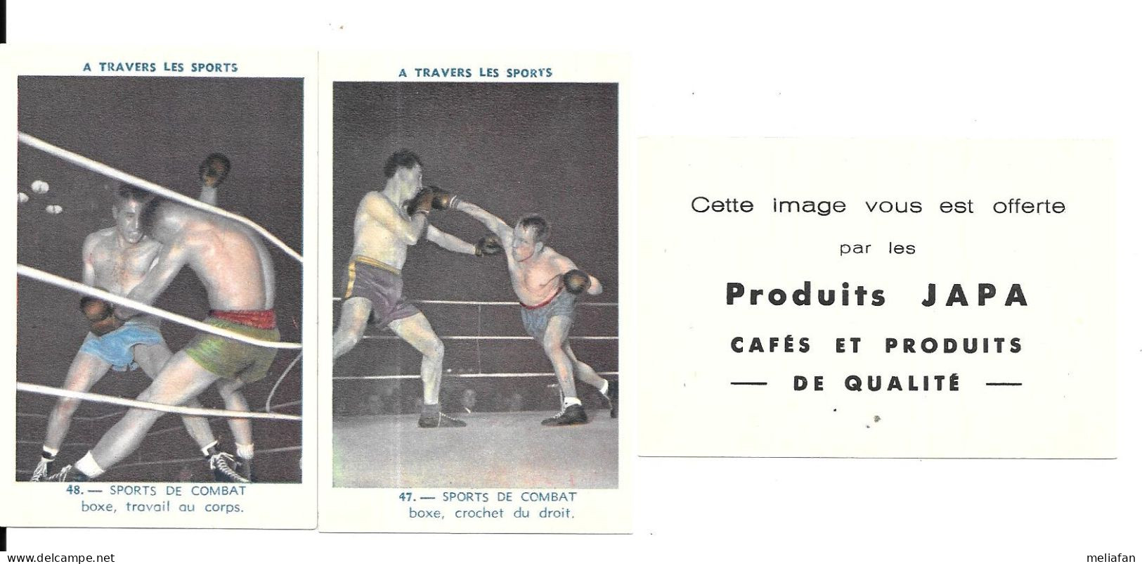 CF37 - 2 IMAGES CAFES JAPA - BOXE - Altri & Non Classificati