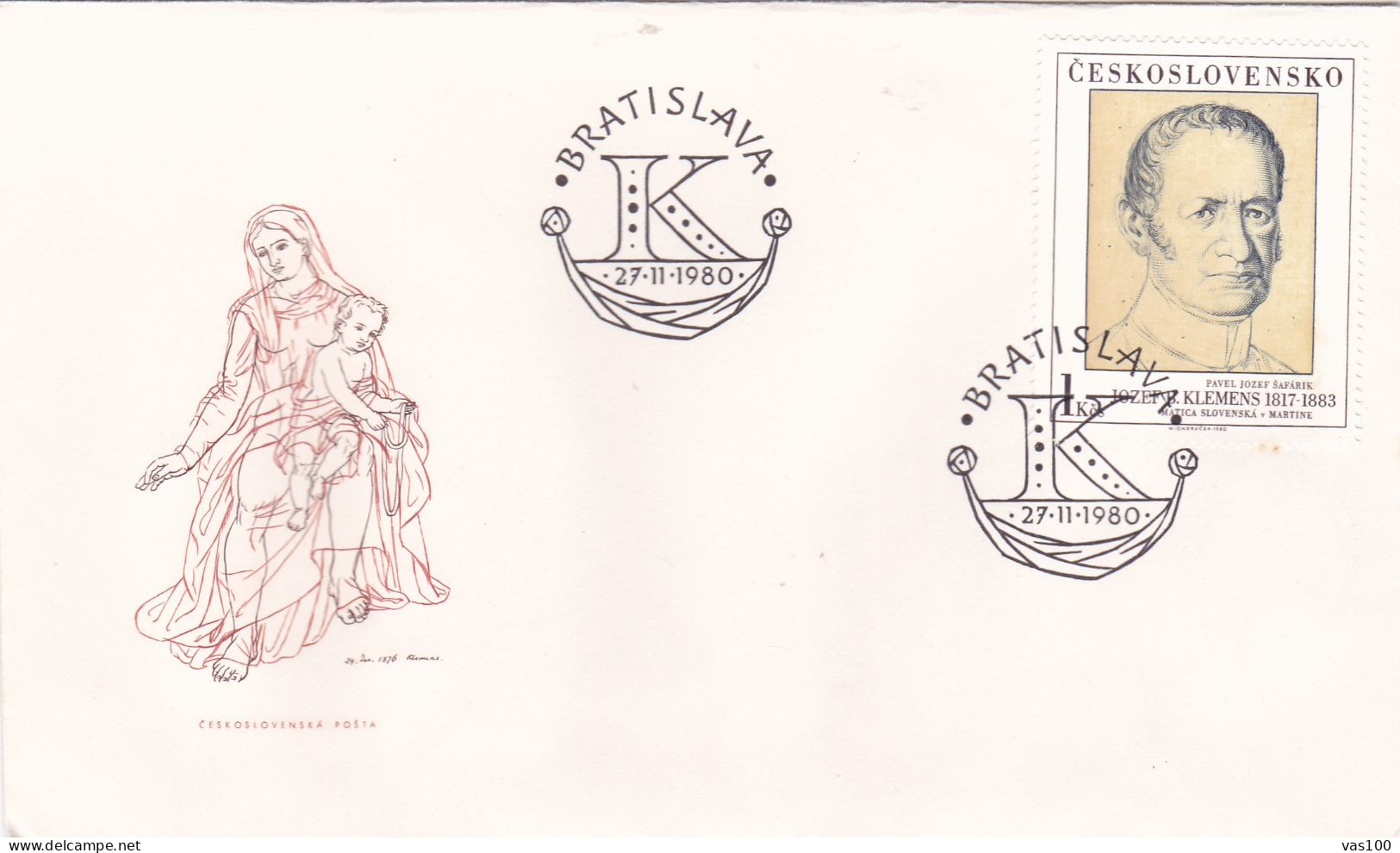 THE PAINTING COVERS  FDC  CIRCULATED 19780 Tchécoslovaquie - Cartas & Documentos