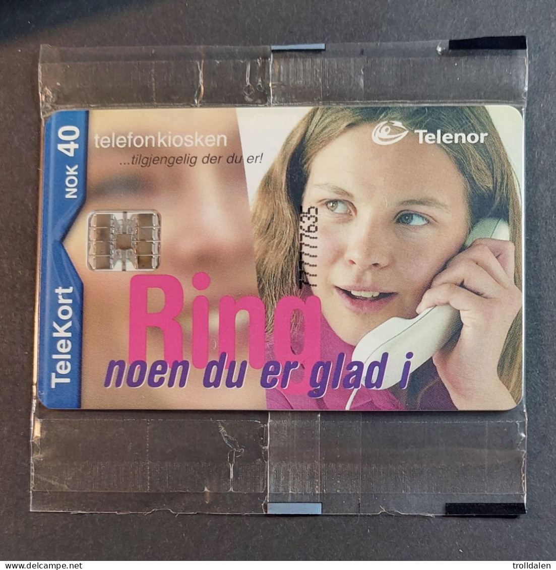 Norway N 176 Girl With Phone , Mint In Blister - Norway