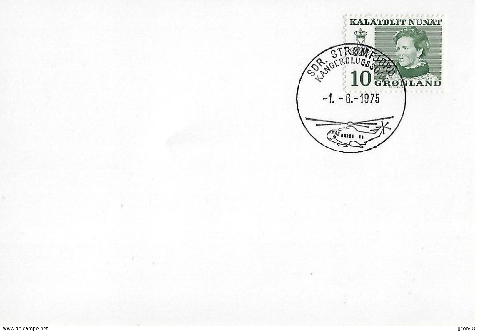 Greenland 1975  Konigen Mararethe (o) Mi.84 - Covers & Documents