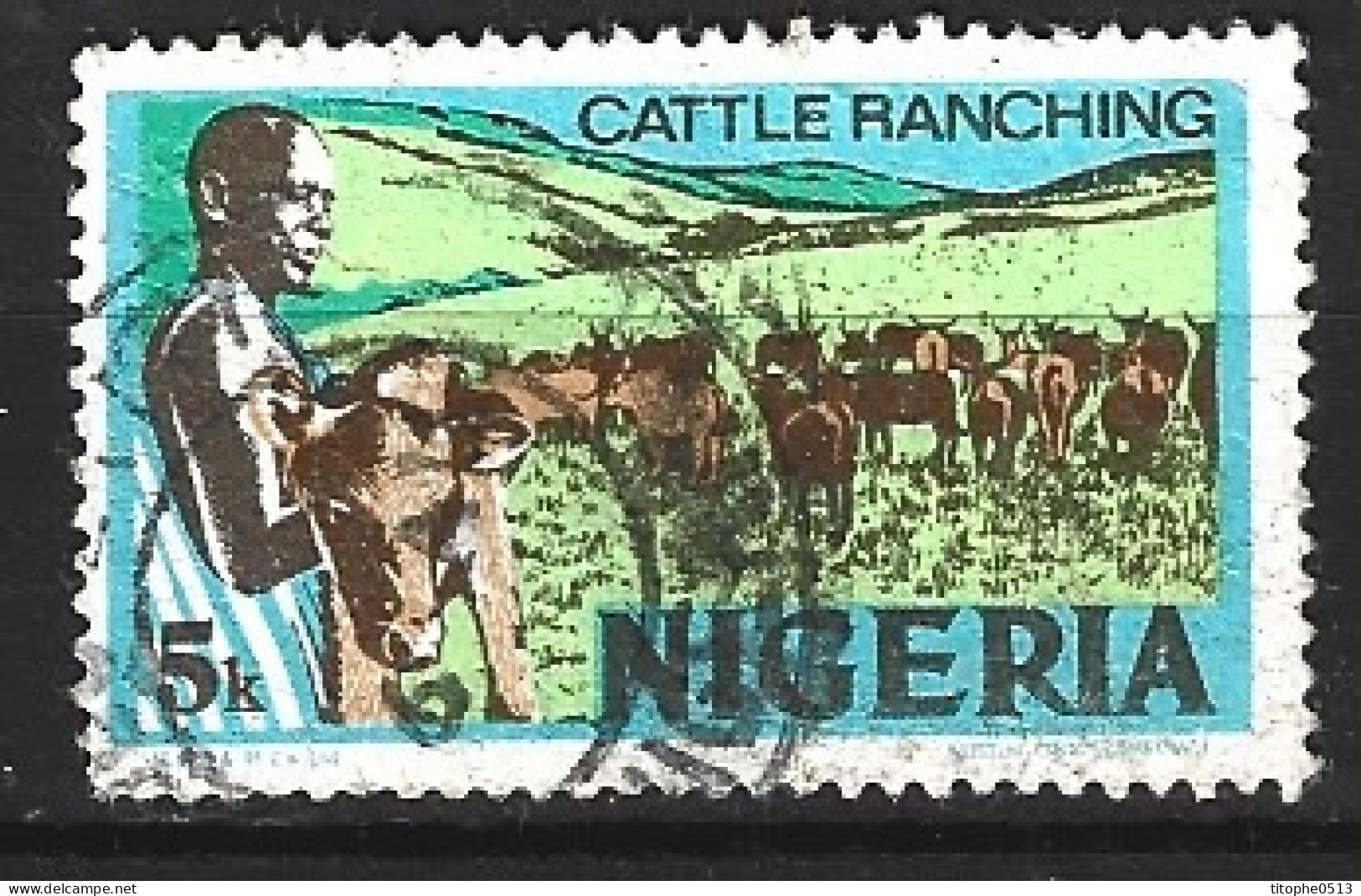 NIGERIA. N°284 De 1973 Oblitéré. Bétail. - Vacas