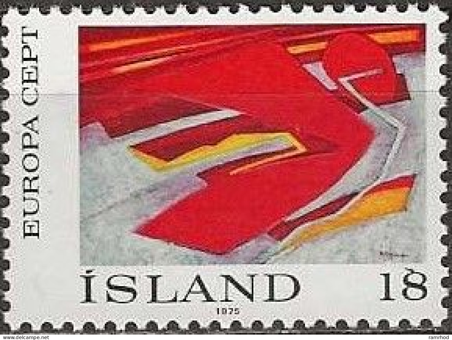 ICELAND 1975 Europa. Paintings - 18k. - Autumn Bird (T. Skullason) MNH - Unused Stamps