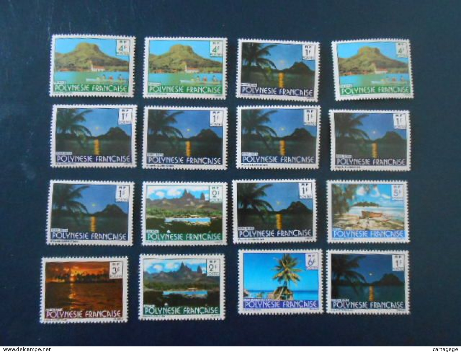 POLYNESIE LOT 16 TIMBRES PAYSAGES** - Lots & Serien