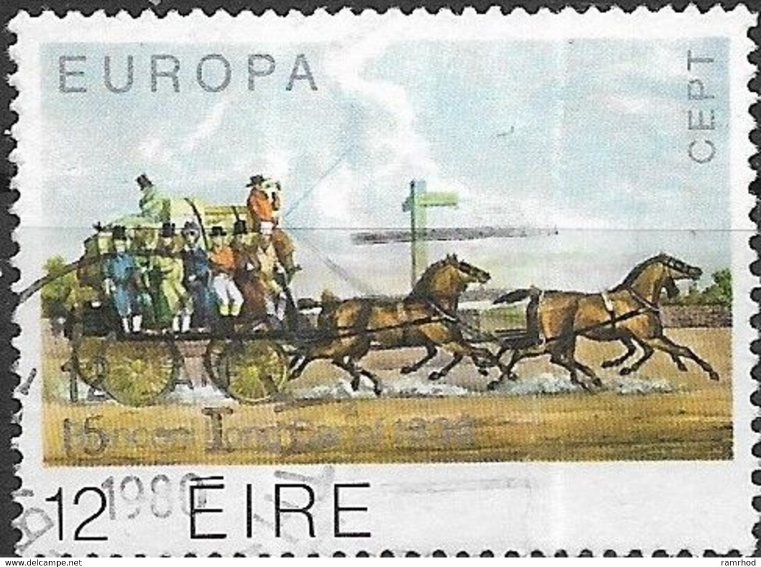 IRELAND 1979 Europa - 12p - Bianconi Long Car, 1836 FU - Used Stamps