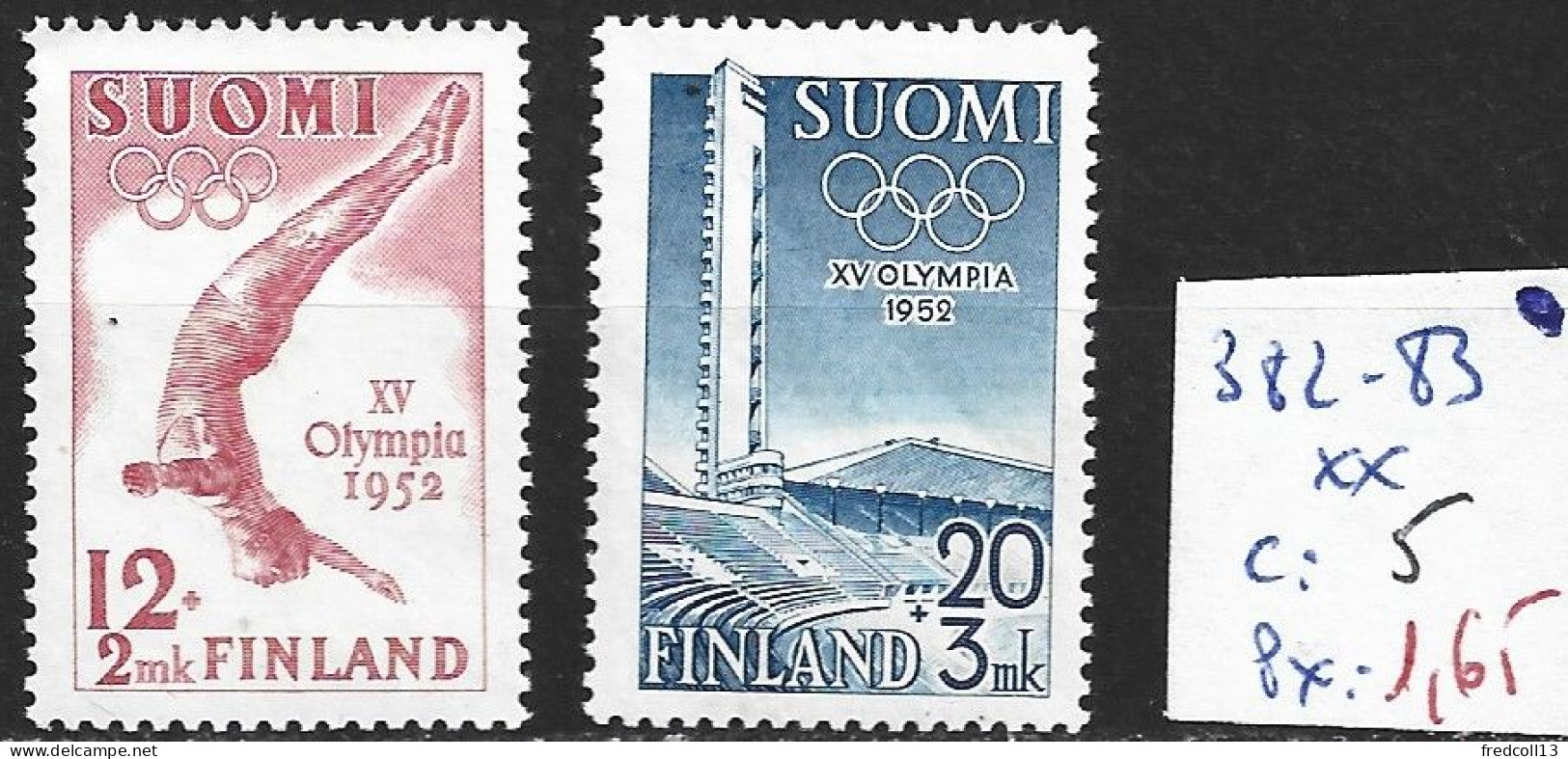 FINLANDE 382-83 ** Côte 5 € - Unused Stamps