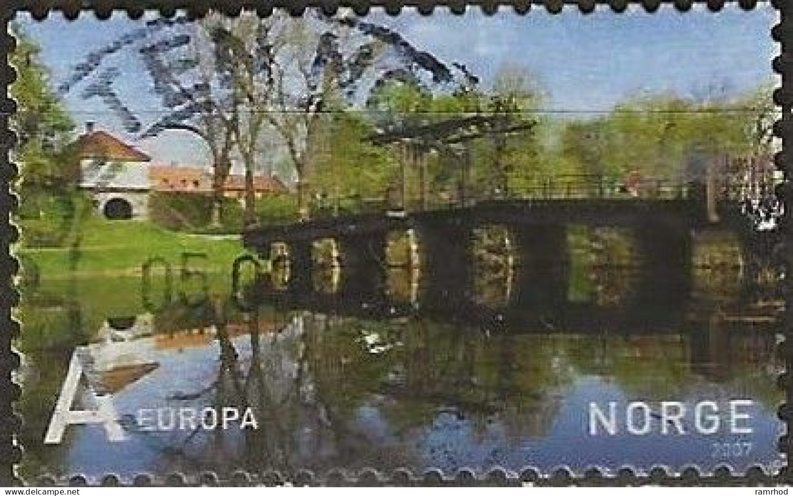 NORWAY 2007 Tourism - A - 'Europa' (9k.) River, Fredrikstad FU - Used Stamps