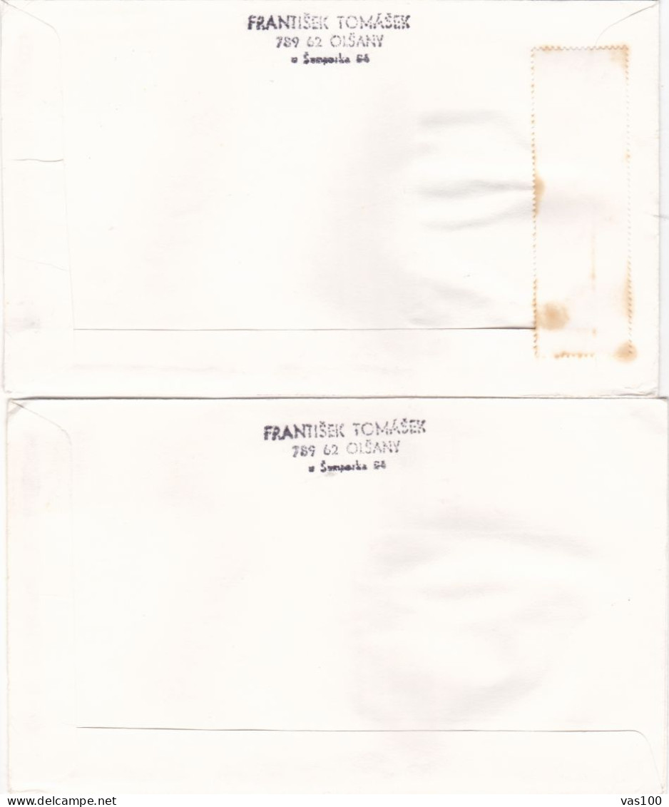 HUMOR 2  COVERS  FDC  CIRCULATED 1985Tchécoslovaquie - Storia Postale