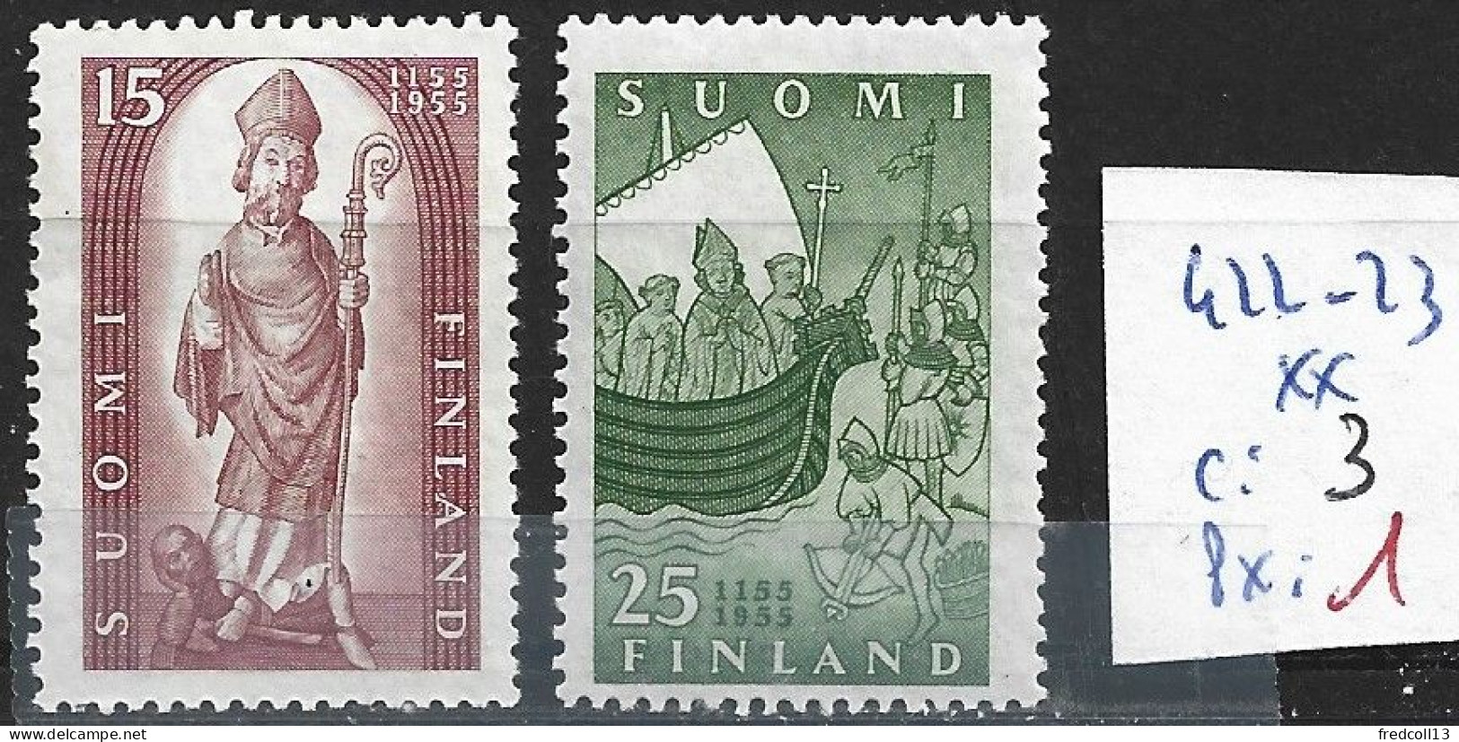 FINLANDE 422-23 ** Côte 3 € - Unused Stamps