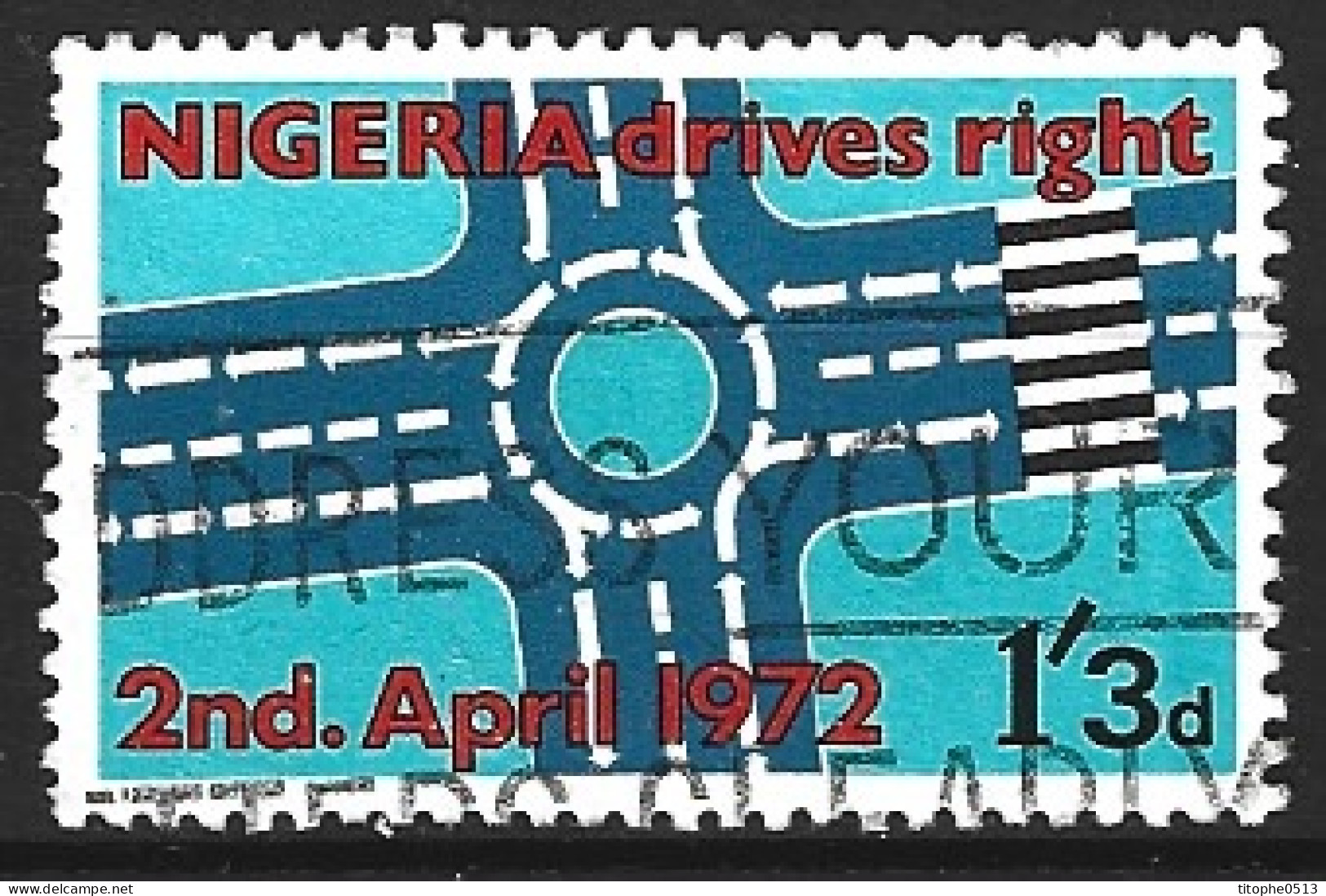 NIGERIA. N°271 Oblitéré De 1972. Conduite Automobile à Droite. - Accidents & Road Safety