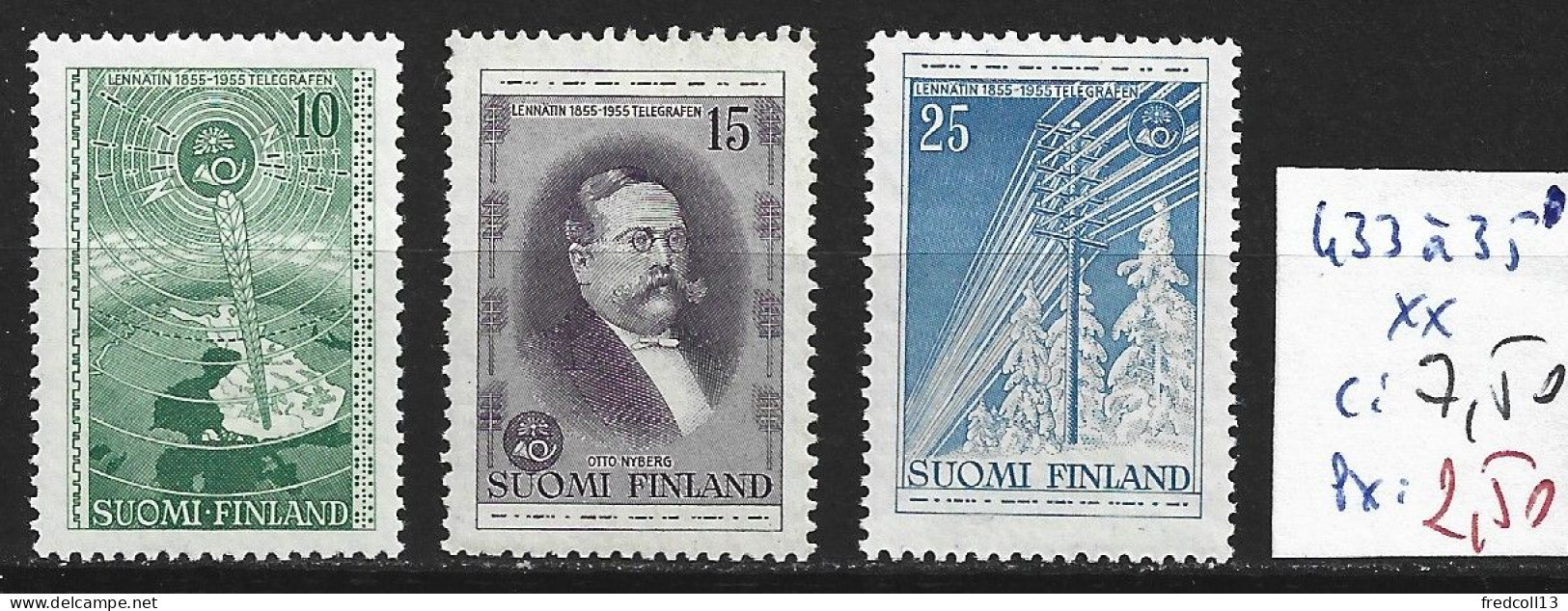 FINLANDE 433 à 35 ** Côte 7.50 € - Unused Stamps