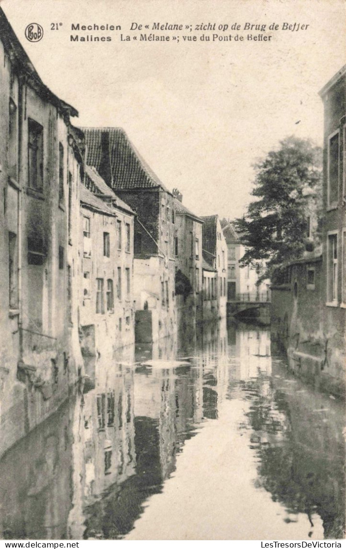 BELGIQUE - Malines - La Mélane Vue Du Pont De Beffer - Carte Postale Ancienne - Mechelen